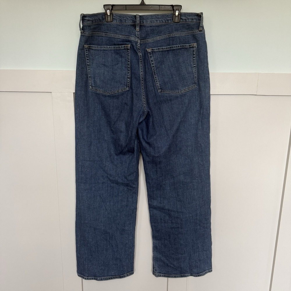 Anthropologie Pilcro Wide-Leg Jeans Women's SZ 33 Medium Wash High-Rise Baggy - Picture 2 of 8